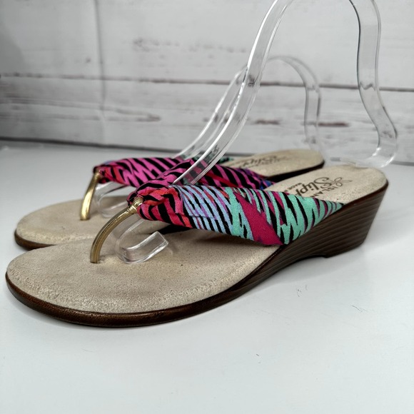 Island Slipper | Farbric Thong Sandal Size 7 Golden Girl Chic | Made in Hawaii - Picture 9 of 9